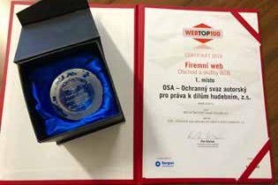 Web OSA se stal nejlepším firemním webem roku 2019 v kategorii B2B